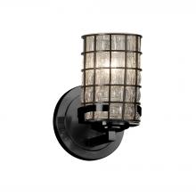 Justice Design Group WGL-8451-10-GRCB-MBLK - Atlas 1-Light Wall Sconce