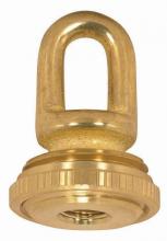 Satco Products Inc. 90/2294 - 1/8 IP Cast Brass Screw Collar Loop With Ring; Fits 1" Canopy Hole; 1-1/8" Ring Diameter;