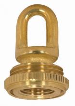 Satco Products Inc. 90/2296 - 3/8 IP Cast Brass Screw Collar Loop With Ring; Fits 1" Canopy Hole; 1-1/8" Ring Diameter;