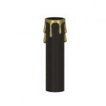 Satco Products Inc. 90/375 - 4" BLK/GOLD DRIP STD. CANDLE