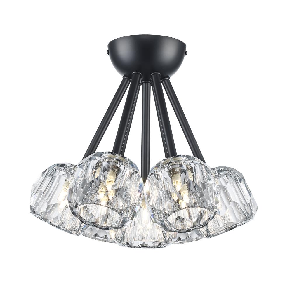 7LT SEMI FLSH ROSE CRYSTAL-BK