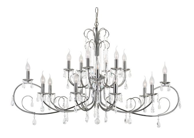 18LT-CHANDELIER-CHROME W/HANGI