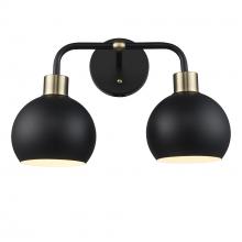 Trans Globe 22532 BKAG-BK - Indigo Vanity Lighting Black/Antique Gold