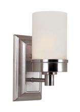 Trans Globe 70331 BN - 1-Light Fusion Collection 4.25" Wall Sconce with Cylinder Glass Shade