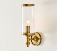 Wolfe Lighting & Accents Items 1556052 - ELIZABETH GLASS CYLINDER 14" SCONCE