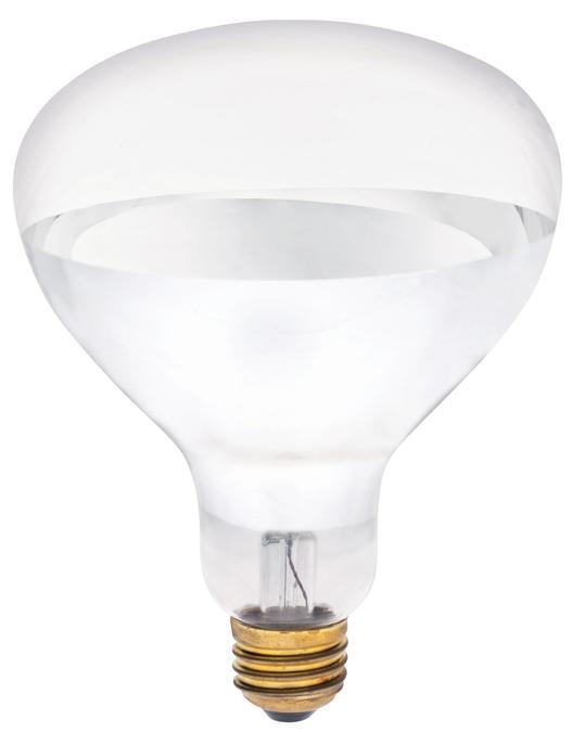 125W R40 Incandescent Reflector Clear Infrared Heat Flood E26 (Medium) Base, 120 Volt, Box