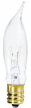 Westinghouse 0375500 - 7.5W CA5 Incandescent Clear E12 (Candelabra) Base, 120 Volt, Card, 3-Pack