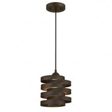 Westinghouse 6369300 - Mini Pendant Oil Rubbed Bronze Finish Clear Glass