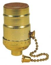 Westinghouse 7043100 - 3-Way Pull Chain Socket Brass Finish
