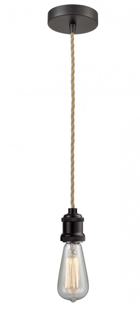 Edison - 1 Light - 2 inch - Oil Rubbed Bronze - Cord hung - Mini Pendant