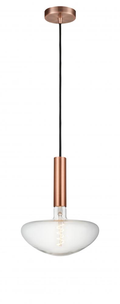 Edison - 1 Light - 10 inch - Antique Copper - Cord hung - Mini Pendant