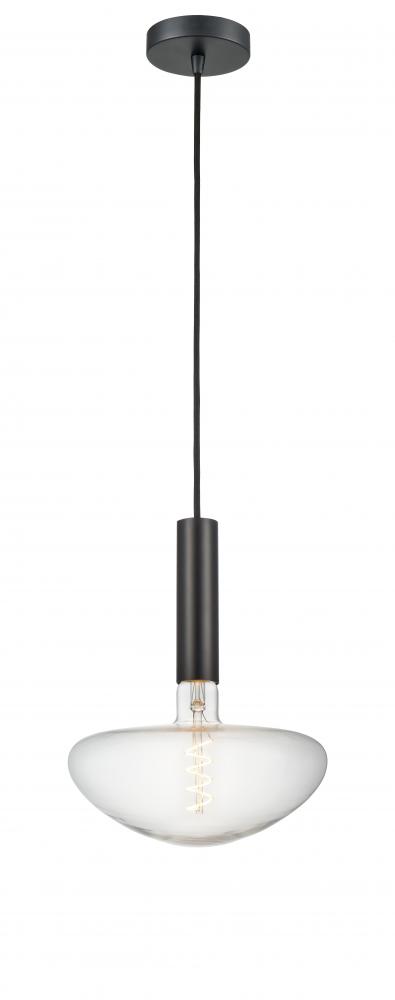 Edison - 1 Light - 10 inch - Matte Black - Cord hung - Mini Pendant