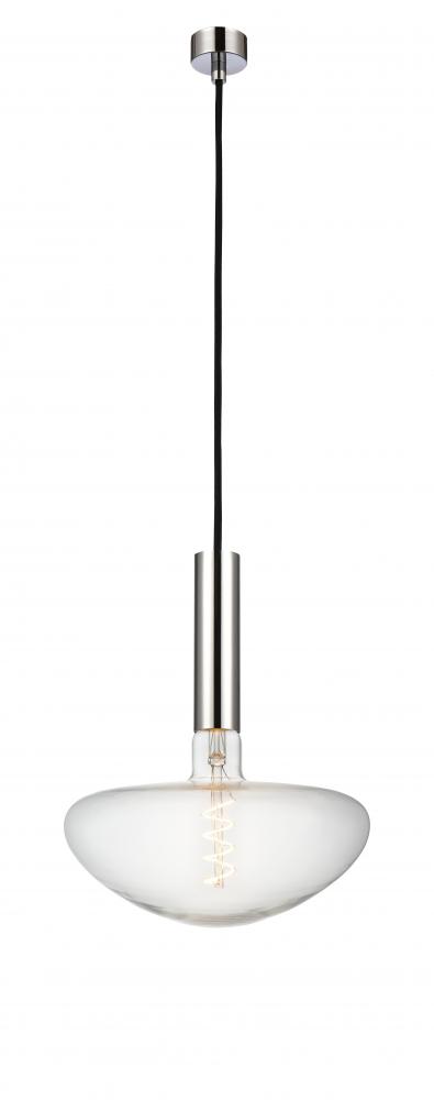 Edison - 1 Light - 10 inch - Polished Chrome - Cord hung - Mini Pendant