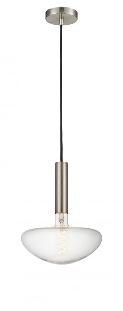 Edison - 1 Light - 10 inch - Brushed Satin Nickel - Cord hung - Mini Pendant