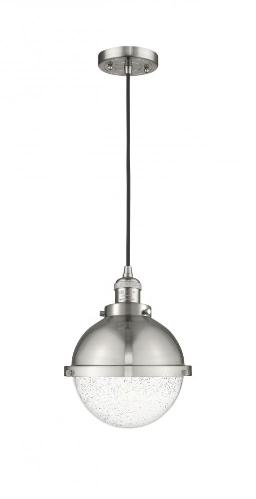 Hampden - 1 Light - 9 inch - Brushed Satin Nickel - Cord hung - Mini Pendant