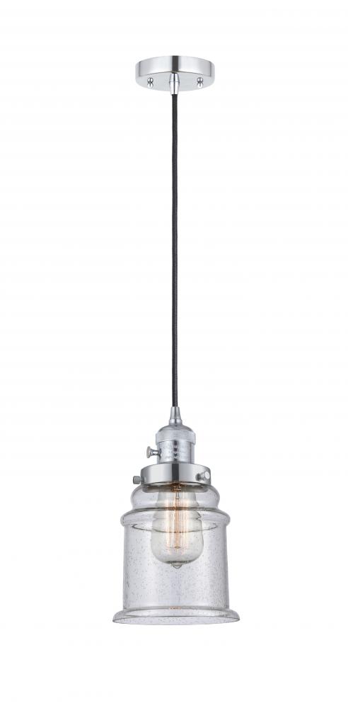 Canton - 1 Light - 6 inch - Polished Chrome - Cord hung - Mini Pendant