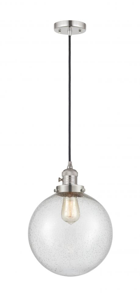 Beacon - 1 Light - 10 inch - Polished Nickel - Cord hung - Mini Pendant