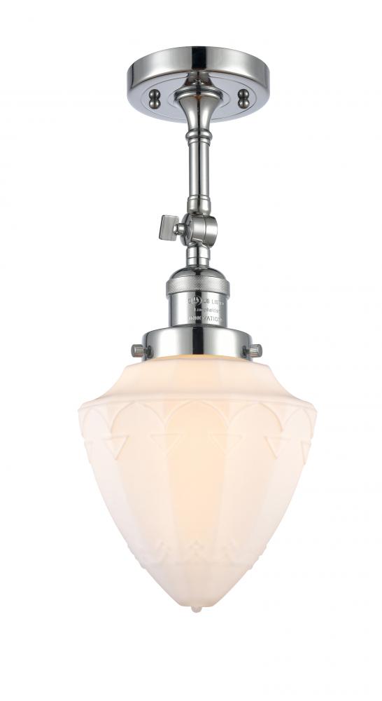 Bullet - 1 Light - 6 inch - Polished Chrome - Semi-Flush Mount