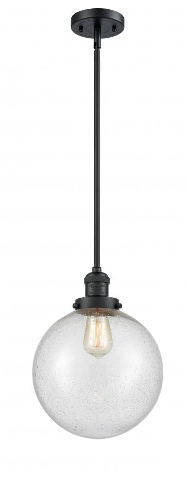 Beacon - 1 Light - 10 inch - Matte Black - Stem Hung - Mini Pendant