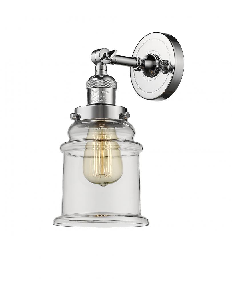 Canton - 1 Light - 7 inch - Polished Chrome - Adjustable Sconce
