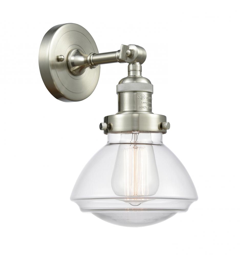 Olean - 1 Light - 7 inch - Brushed Satin Nickel - Adjustable Sconce