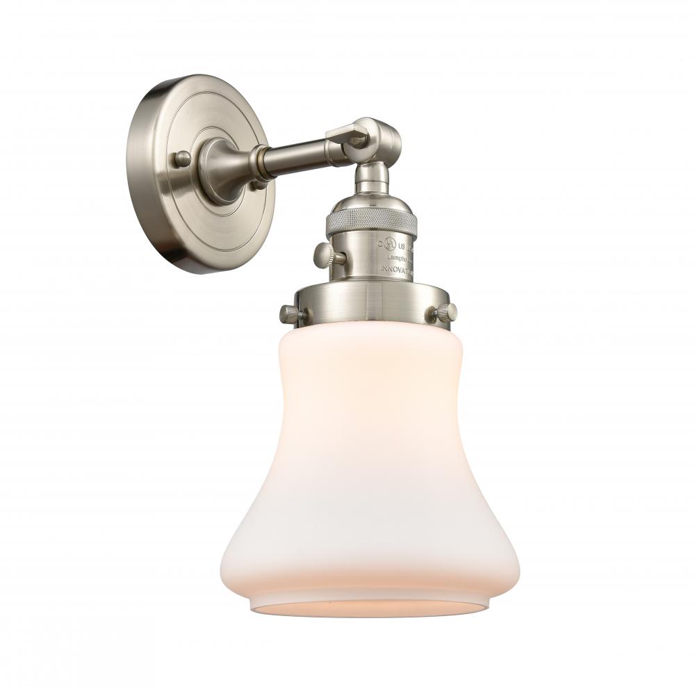 Bellmont - 1 Light - 7 inch - Brushed Satin Nickel - Adjustable Sconce