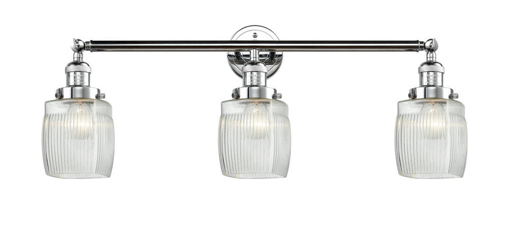 Colton - 3 Light - 32 inch - Polished Chrome - Bath Vanity Light