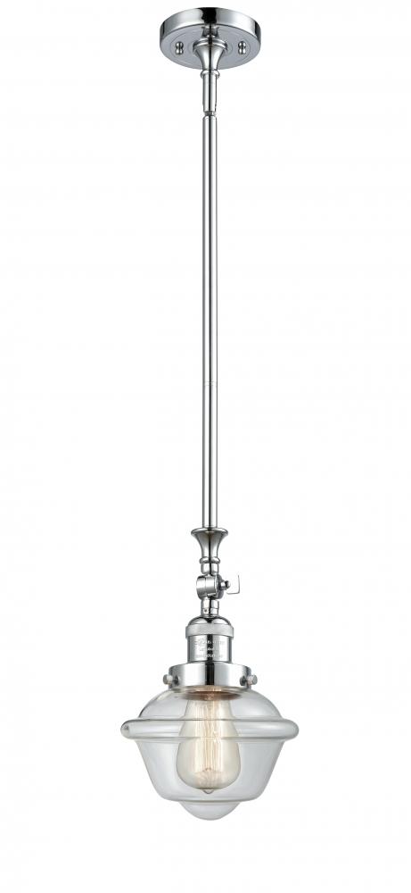 Oxford - 1 Light - 7 inch - Polished Chrome - Stem Hung - Mini Pendant