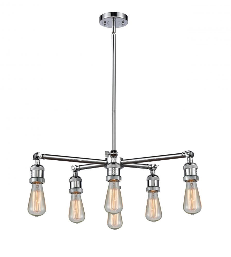 Bare Bulb 6 Light Chandelier