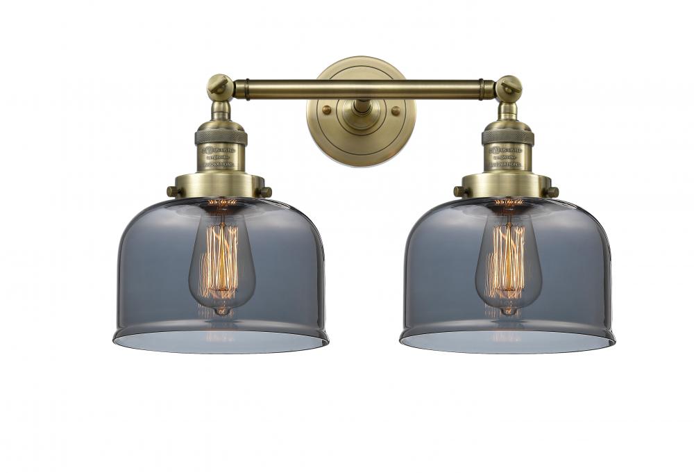 Bell - 2 Light - 19 inch - Antique Brass - Adjustable Bath Vanity Light
