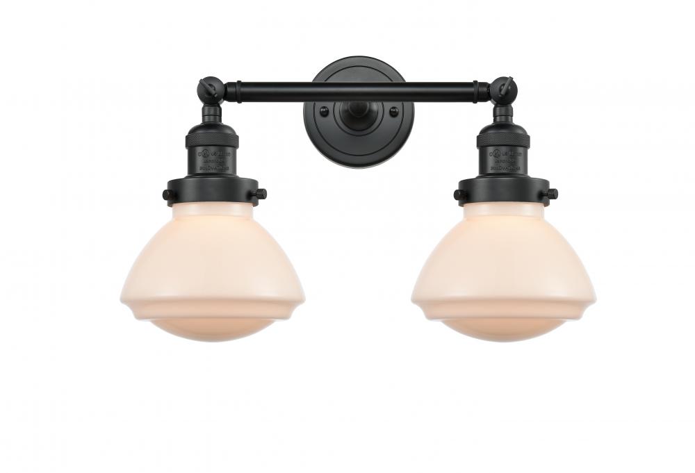 Olean - 2 Light - 17 inch - Matte Black - Adjustable Bath Vanity Light