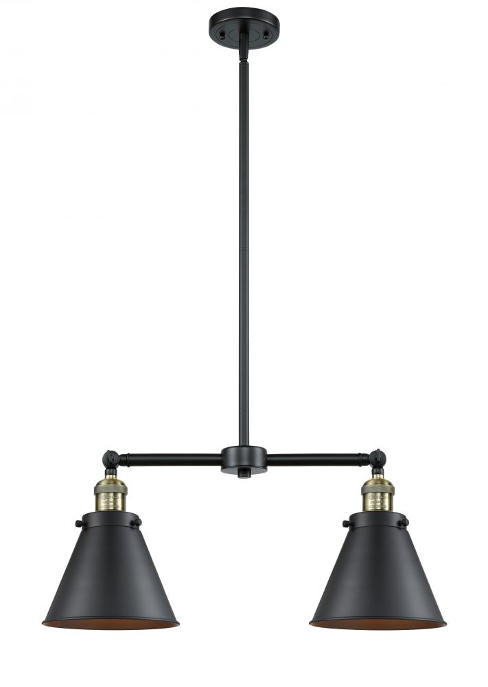 Appalachian - 2 Light - 23 inch - Black Antique Brass - Stem Hung - Island Light