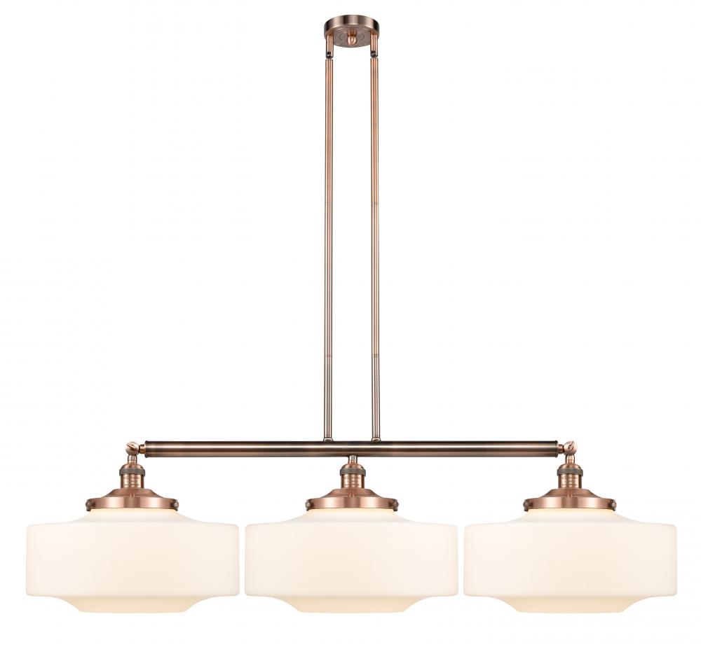 Bridgeton - 3 Light - 50 inch - Brushed Satin Nickel - Stem Hung - Island Light