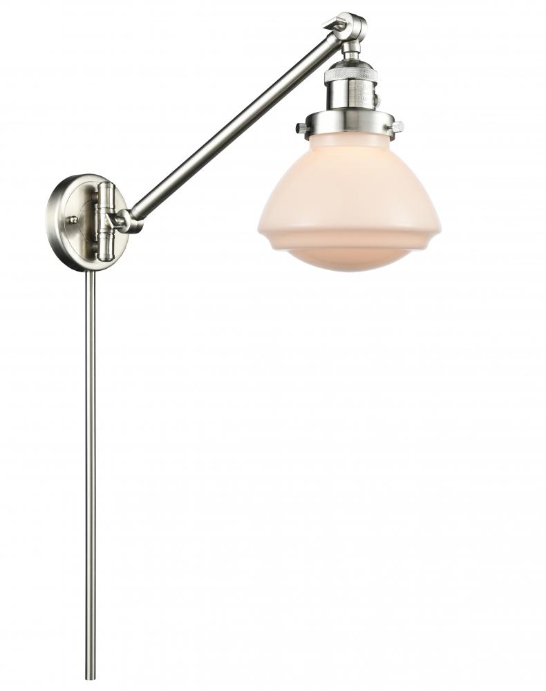 Olean - 1 Light - 9 inch - Brushed Satin Nickel -Adjustable Swing Arm