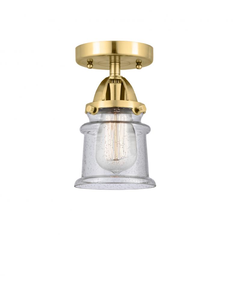 Canton - 1 Light - 5 inch - Satin Gold - Semi-Flush Mount