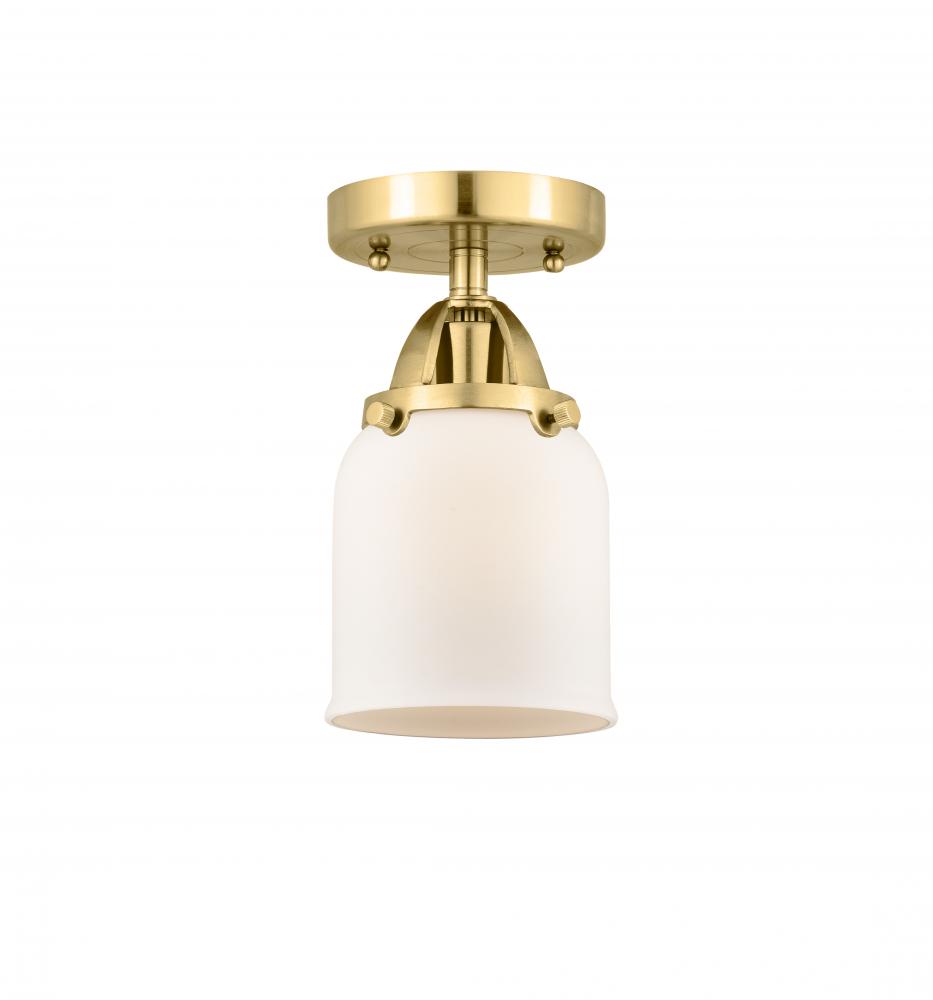 Bell - 1 Light - 5 inch - Satin Gold - Semi-Flush Mount