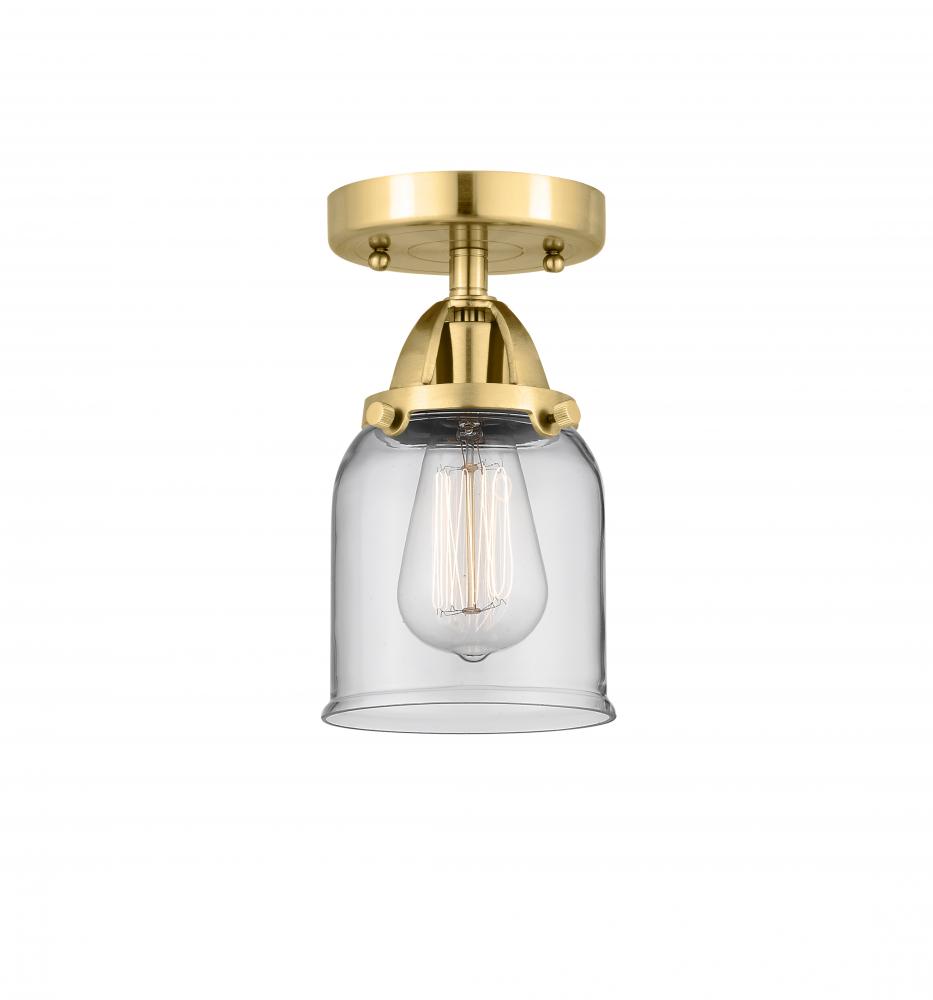 Bell - 1 Light - 5 inch - Satin Gold - Semi-Flush Mount