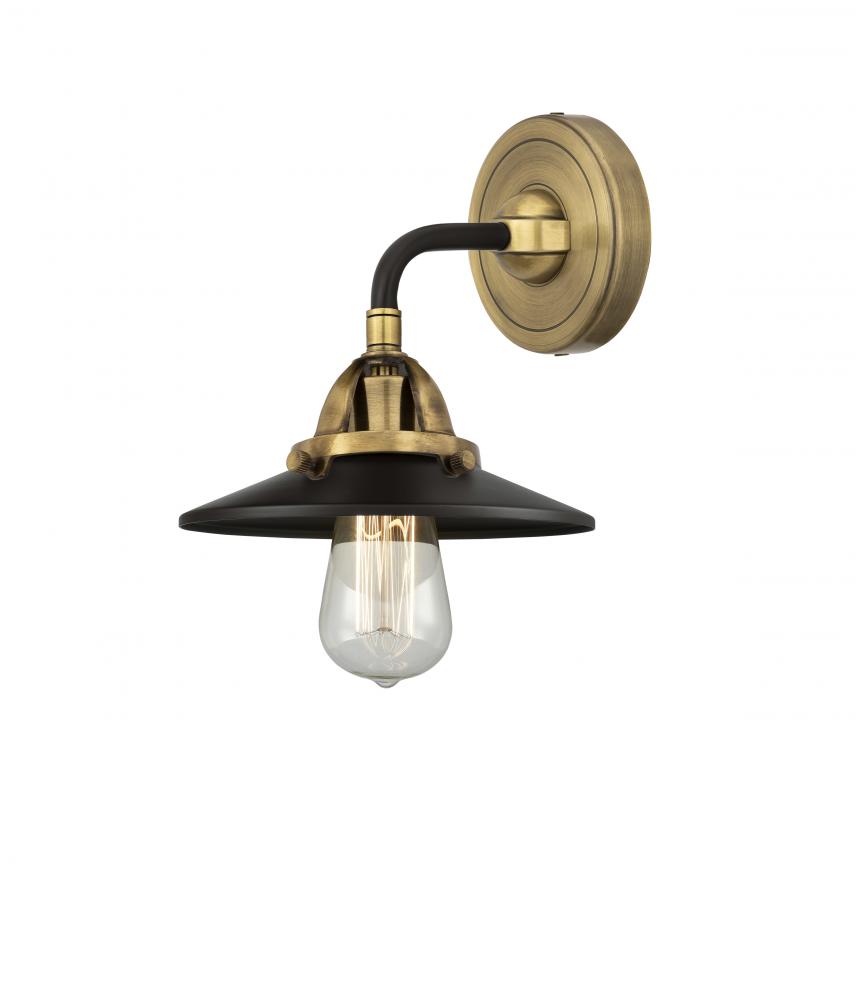 Railroad - 1 Light - 8 inch - Black Antique Brass - Sconce