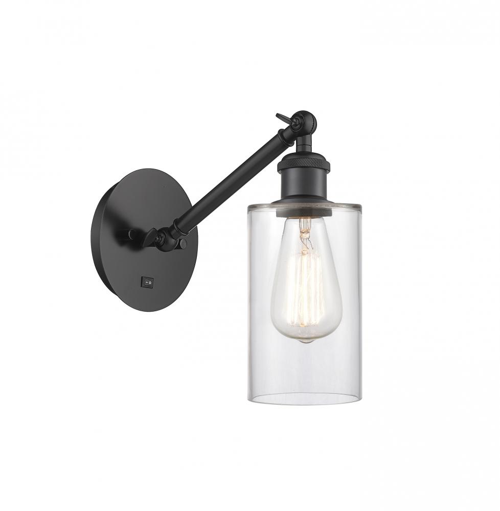 Clymer - 1 Light - 4 inch - Matte Black - Sconce