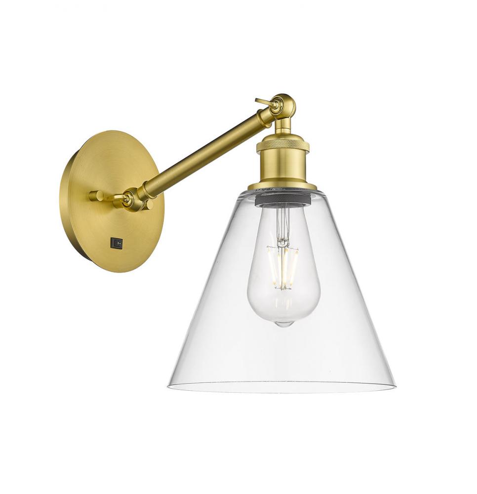 Berkshire - 1 Light - 8 inch - Satin Gold - Adjustable Sconce