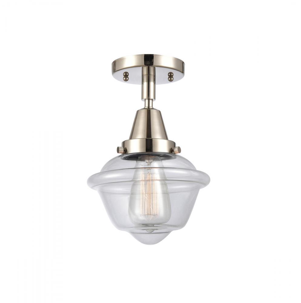 Oxford - 1 Light - 8 inch - Polished Nickel - Flush Mount