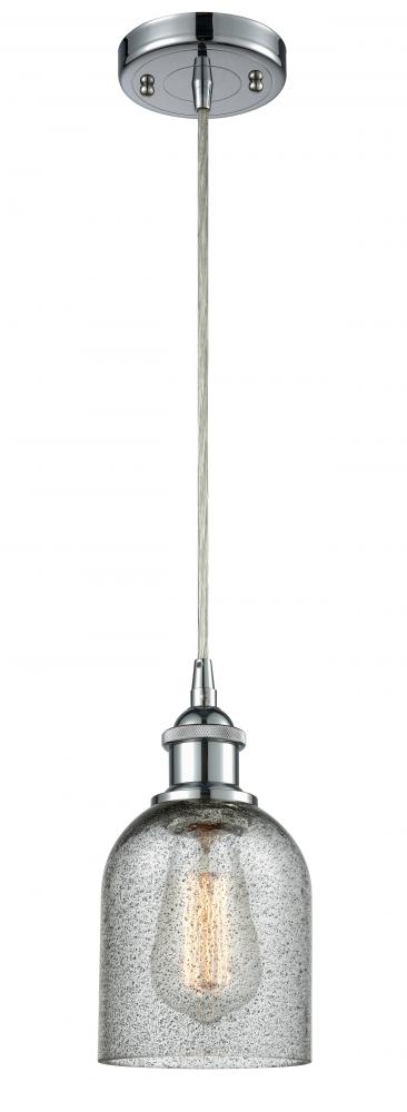 Caledonia - 1 Light - 5 inch - Polished Chrome - Cord hung - Mini Pendant