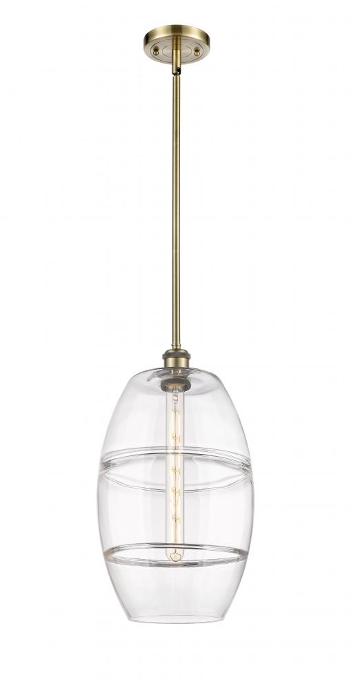 Vaz - 1 Light - 10 inch - Antique Brass - Mini Pendant