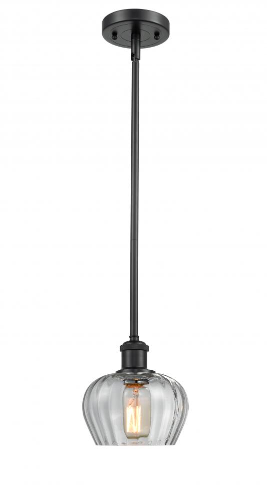 Fenton - 1 Light - 7 inch - Matte Black - Mini Pendant