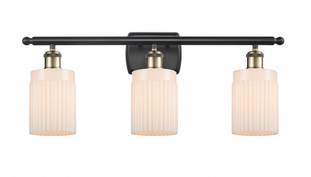 Hadley - 3 Light - 25 inch - Black Antique Brass - Bath Vanity Light