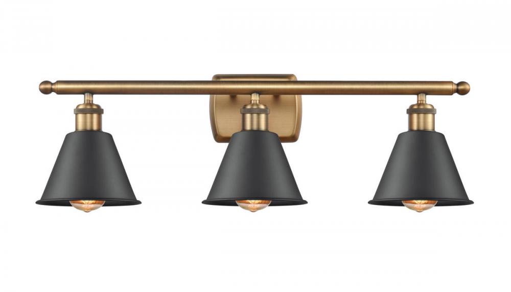 Smithfield - 3 Light - 27 inch - Brushed Brass - Bath Vanity Light