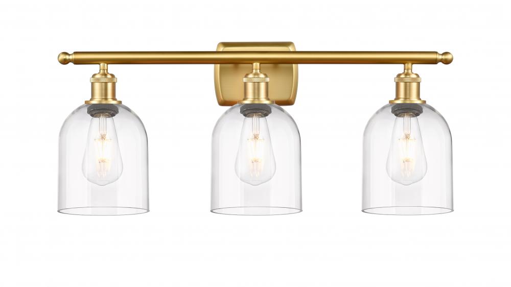 Bella - 3 Light - 26 inch - Satin Gold - Bath Vanity Light