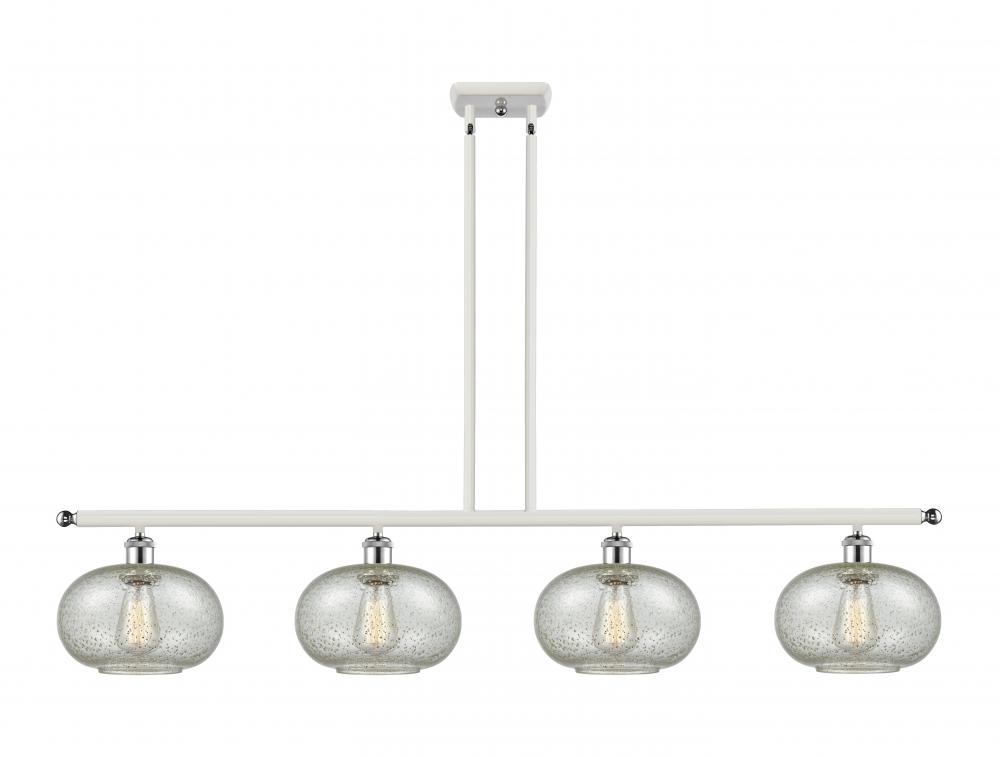 Gorham - 4 Light - 48 inch - White Polished Chrome - Cord hung - Island Light