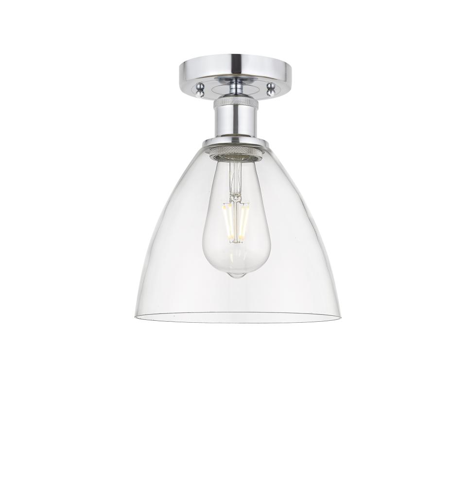 Bristol - 1 Light - 8 inch - Polished Chrome - Semi-Flush Mount