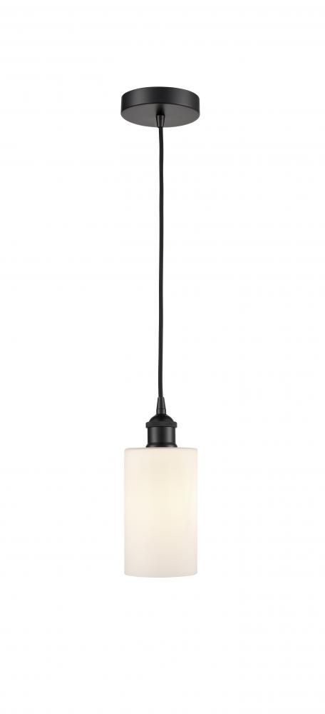 Clymer - 1 Light - 4 inch - Matte Black - Cord hung - Mini Pendant